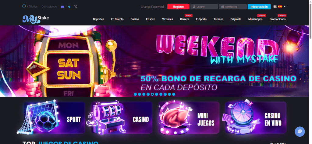Cómo registrarse en Mystake Casino